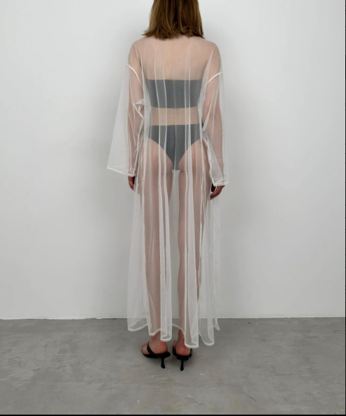 White Sheer Kimono