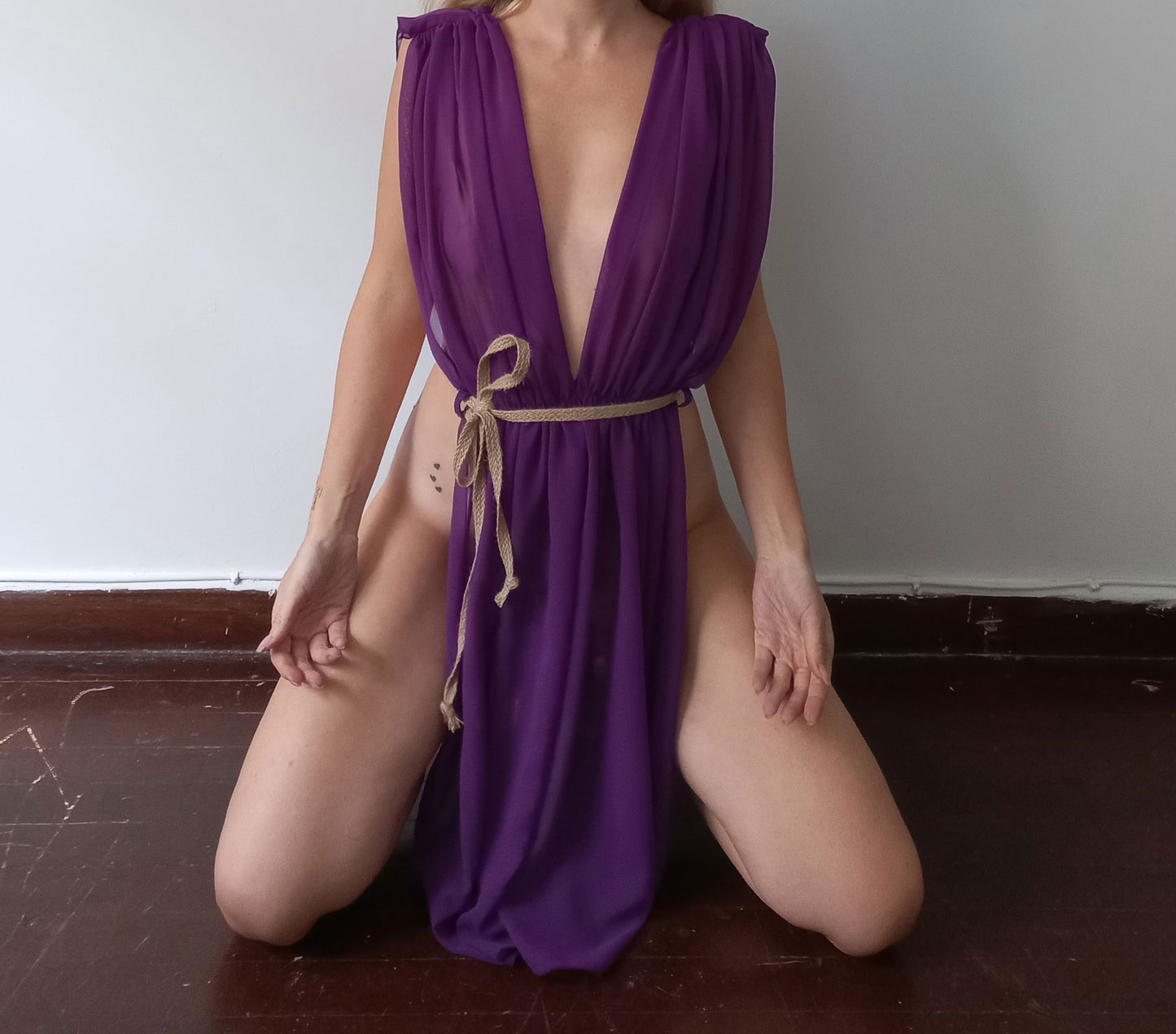 Roman Empire Style Gorean Kajira Silk Dress