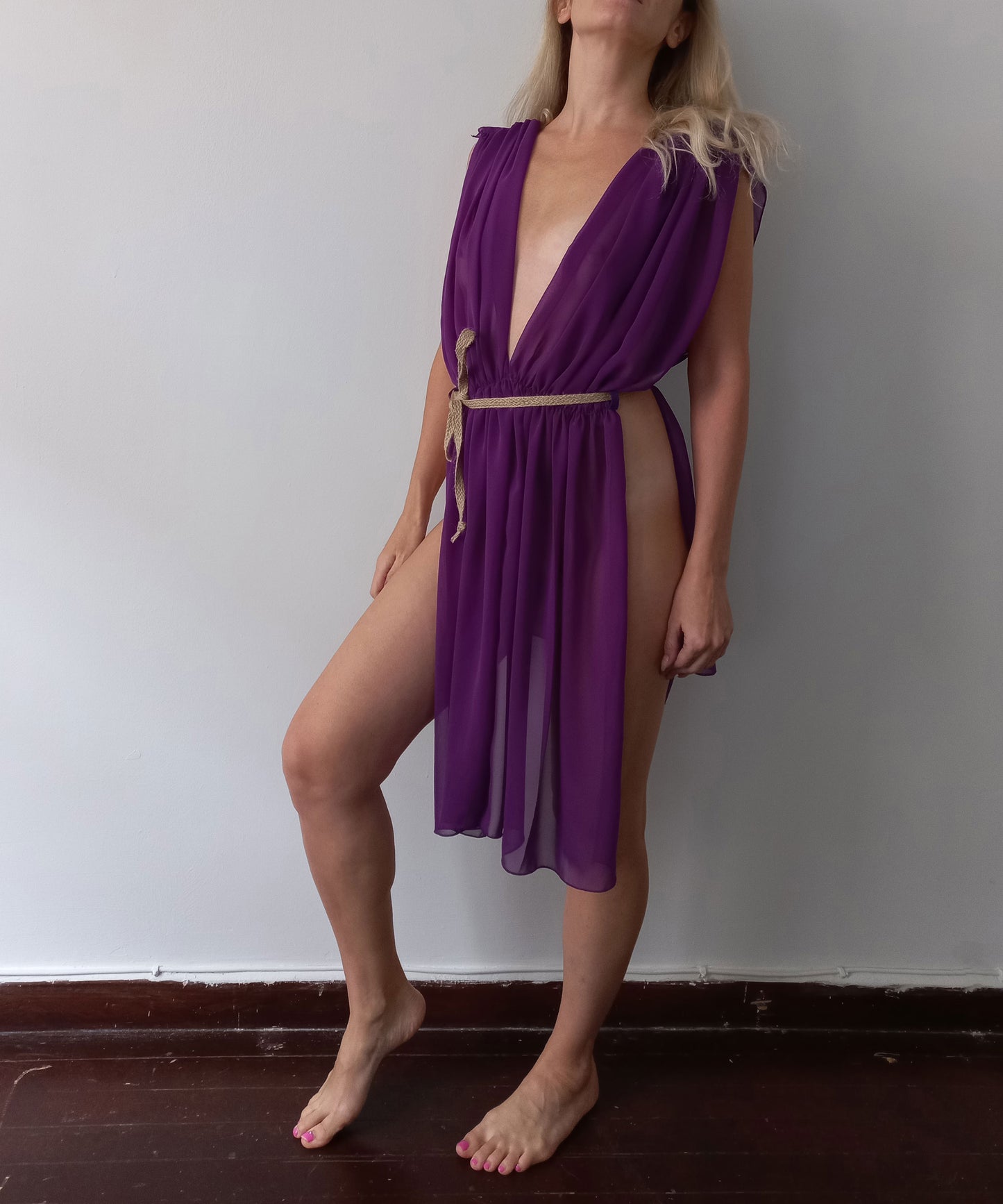 Roman Empire Style Gorean Kajira Silk Dress