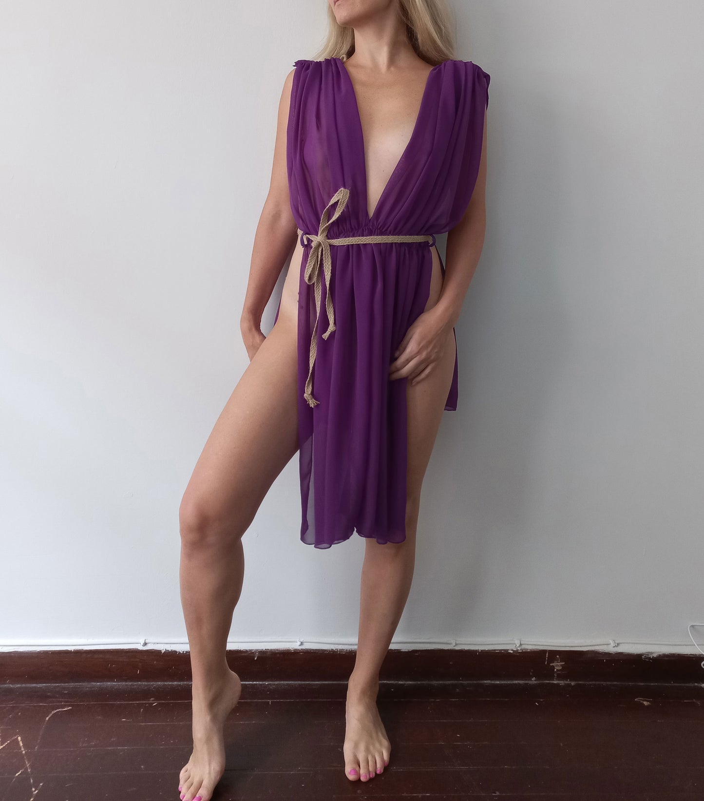 Roman Empire Style Gorean Kajira Silk Dress