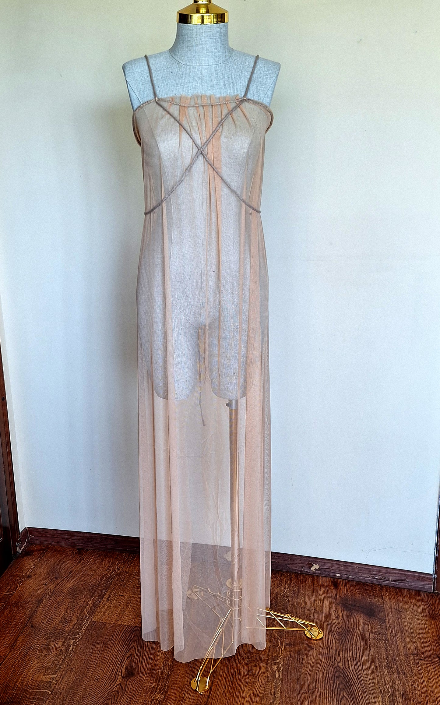 Sheer Transparent Tulle Dress