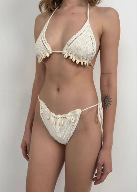 Crochet Bikini Set-White