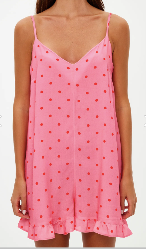 Pink Dotted Cute Robe